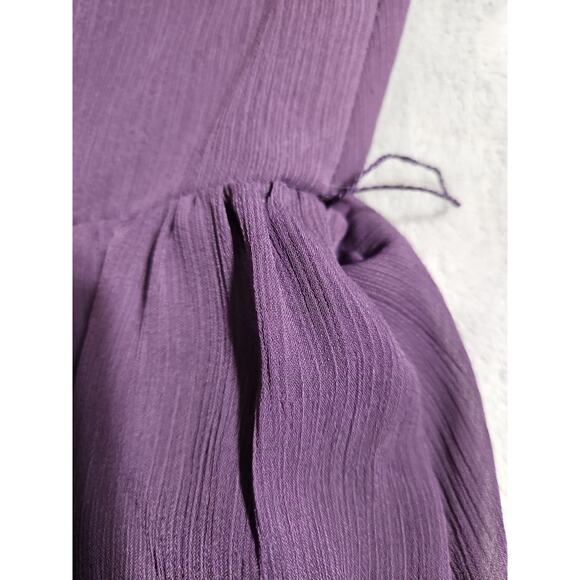 White by Vera Wang Formal Gown Sz. 6 Amethyst Ruffles Lining Floor Length Bridal - Picture 14 of 16